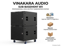 Sub Hầm 50 Đơn B11 Sơn Nhựa – Thùng Sub Bass 50 Chuyên Sân Khấu, Âm Trầm Uy Lực