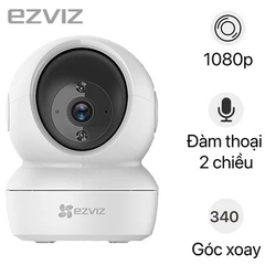 Camera IP Wifi EZVIZ CS-C6N 2MP Chính hãng (340°-55°, 1920x1080, F2.4, 4mm, Đàm thoại 2 chiều, Có LAN, DWDR, Kèm nguồn 5V)