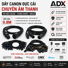 Dây tín hiệu âm thanh Canon Đực - Cái, nhiều loại