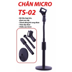 Chân đỡ micro TS-02, chân micro