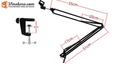 CHÂN KẸP BÀN BY-39 CÓ KÈM DÂY MICRO 2 ĐẦU XLR CAO CẤP