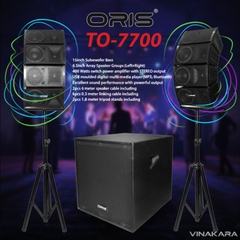 COMBO DÀN KARAOKE SÂN KHẤU ORIS TO-7700, 1500W