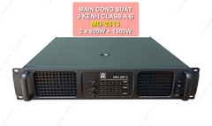 Cục đẩy công suất 3 kênh Shidun MD-2813, CLASS AB, 2x800+1300w