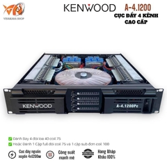 Cục Đẩy Công Suất KENWOOD A-4.1200 PC 4 kênh x 1200w, 80 sò