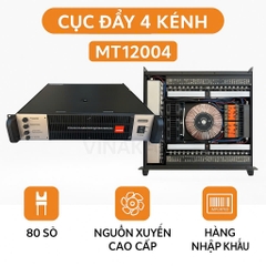 Cục đẩy công suất 4 kênh MT12004, 80 sò công suất 1200w/1CH