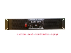 Cục đẩy công suất 2 kênh CADX-28S (24) sò, nguồn đồng, 600W/1 kênh.