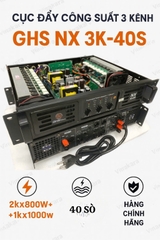Cục đẩy công suất 3 Kênh GHS , 40 sò , NX3K-40S