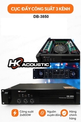 Cục đẩy công suất 3 kênh HKacoustic, 36 sò, DB-3850, 850wx3CH