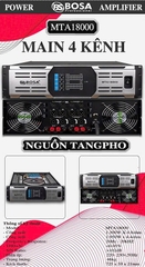 Cục đẩy công suất 4 kênh Bosa MTA18000, 4x1300w 8ohm