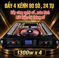 Cục Đẩy Công Suất 4 Kênh TDX Acoustic D4.1300 - 1300W/8Ω Mỗi Kênh