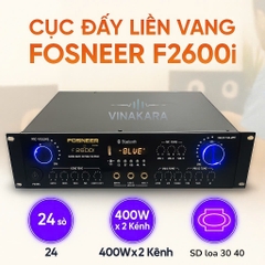 CỤC ĐẨY LIỀN VANG FOSNEER F 2600I, 24 SÒ, 400W X 2 KÊNH