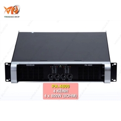 Cục đẩy main công suất Shidun PA-4800, 4 kênh, CLASS AB, 4x800w,  bh 12 tháng