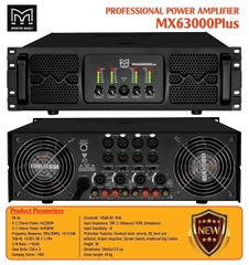 Cục đẩy Martin 4 Kênh 104 sò, Công suất 2500W/1ch 8ohm ,MX63000Plus