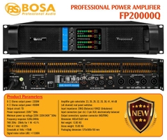 Cục đẩy công suất 4 kênh BOSA FP20000Q, Công suất 2350W/1CH