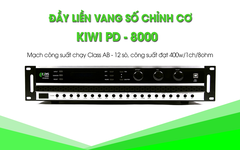 Đầy liền vang số chỉnh cơ Kiwi PD8000 – 2 kênh, công suất 400w/1ch/8ohm