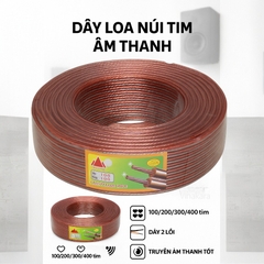 Dây loa Núi tím âm thanh cho loa 100 tim - 200 tim - 300 tim - 400 tim - 500 tim