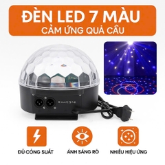 Đèn LED 7 màu cảm ứng quả cầu, nhiều hiệu ứng