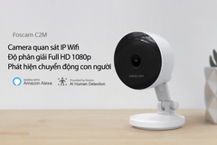 Foscam C2M - Camera IP Wifi Trong Nhà 1080P Phát Hiện Chuyển Động AI Hàng Chính Hãng