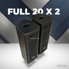 Vỏ loa full 20 đôi - 2 tấc đôi colum VF20-2TH, ván ép, trạm sắt