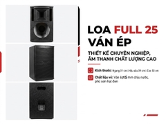 Vỏ loa full 25 2,5 tấc đơn, ván ép F25MX