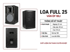 Vỏ loa full 25 2,5 tấc đơn, ván ép F25MX