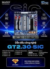 Cục đẩy Maxo 2 Kênh GT2.30-SIC ,Class D,3000W X 2 – 8Ω, chuyên sub kép