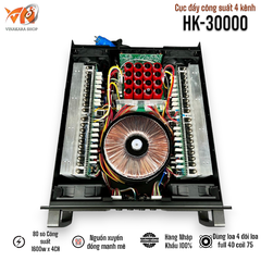 Cục đẩy công suất HKsound HK30000, 80 sò, công suất 1600w/1 kênhx4 kênh