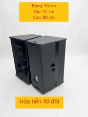 Vỏ Loa Hỏa Tiễn 40 đôi 4 tấc đôi ,40cmx2 ,1 Treble - Phiên bản