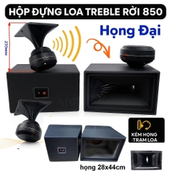 Hộp đựng loa treble rời, họng KT 28x44cm, 850 kèm họng đại