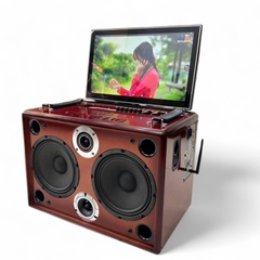 Loa xách tay màn hình YUYANG YY68A, màn hình 19inch cảm ứng, 2 bass 20cm, 1 mid, 1 treble, 300w
