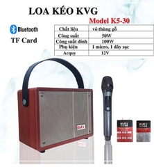 Loa xách tay KVG K5-30, 1 Micro, Trợ Giảng