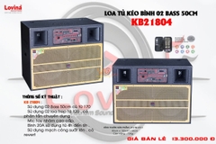 Loa kéo bình Lovina KB21804 (bass đôi 50cm)