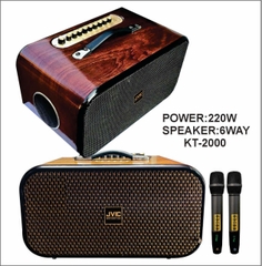 Loa Kéo Mini Xách Tay JVIC KT-2000, bass đôi 16, 500w