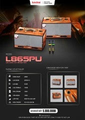 LOA XÁCH TAY LOVINA PU L865PLU - 400W - 2 BASS 20CM - PIN LITHIUM 10AH