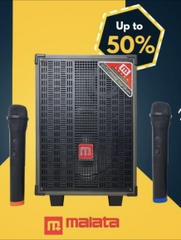 Loa Kéo Di Động Malata 9088 (2 tấc + 2 Micro)