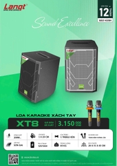 Loa Di Động Xách Tay Lanqt XT8 – Nhỏ Gọn, Công Suất 200W, Kèm 2 Micro UHF