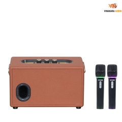 Loa Xách Tay Acnos S60 New 2026 240W Bluetooth 5.0 Kèm 2 Micro Không Dây, Karaoke Di Động