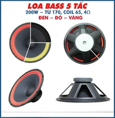 Loa bass rời 50 5 tấc 200w,từ 170 coil 65 ,4ohm cho loa kéo