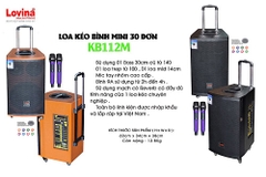 Loa kéo di động Lovina KB112M (Bass 30cm, 450w)
