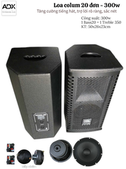 Loa Full 20 đơn ADX L20F, 300W trợ lời karaoke