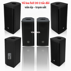 Vỏ loa full 20 đôi - 2 tấc đôi colum VF20-2TH, ván ép, trạm sắt