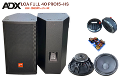 Loa full karaoke ADX 40 đơn, PRO15-HS, 800-1600W, công suất mạnh mẽ