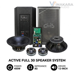 Loa Full 30 GHS Active – Loa Liền Công Suất 400W, Âm Thanh Mạnh Mẽ Cho Karaoke & Sân Khấu