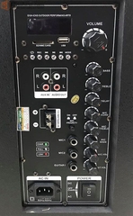 Loa kéo di động Nanomax SK-12B - 3 tấc gỗ kèm 2 micro ca nhẹ - hàng chính hãng