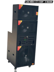 Loa kéo điện 3 bass CDF 3235 PRO, 3000W, 2 bass 30 + 1 sub 50