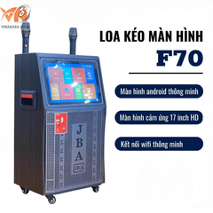 Loa Kéo JBA F70, Bass 25cm Loa Hát Karaoke Có Màn Hình Cảm Ứng,Công suất 500w