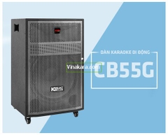 Loa kéo di động KBeatbox CB45G 4 Tấc - Công suất lớn 600W - 2 Micro UHF hát nhẹ