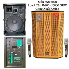 Loa kéo Karaoke JMW J6000, bass 40cm, 2 micro UHF, 600w