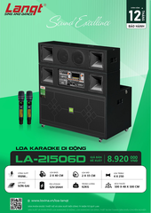 Loa Kéo Lanqt LA-21506 Bass Đôi 40cm – Công Suất 950W, Karaoke Ngoài Trời Cực Mạnh