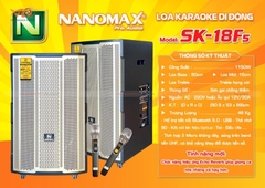 Loa kéo Nanomax SK-18F5, loa karaoke 3 đường tiếng